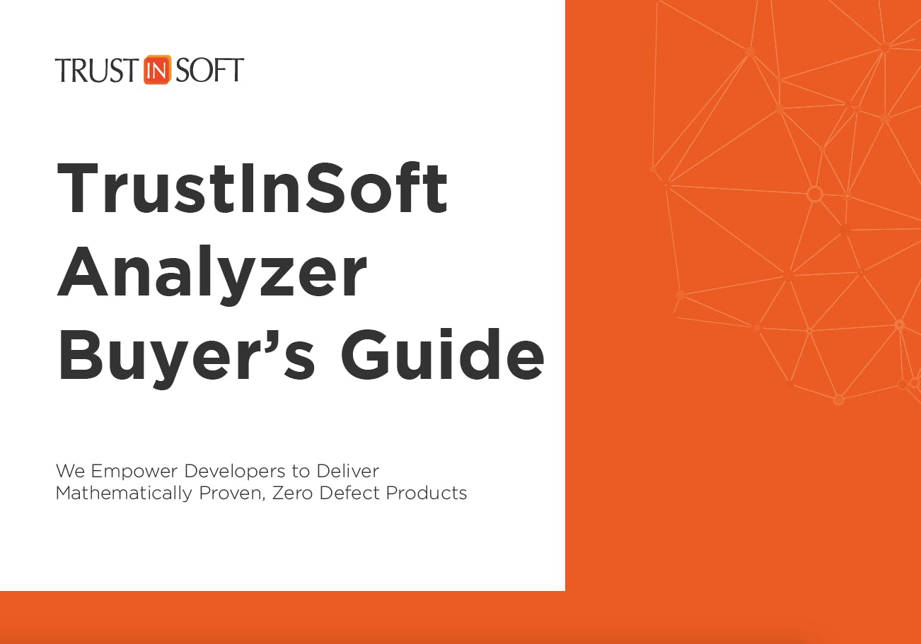 TrustInSoft Analyzer's buyers guide