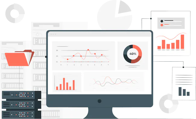 Desktop visual with charts