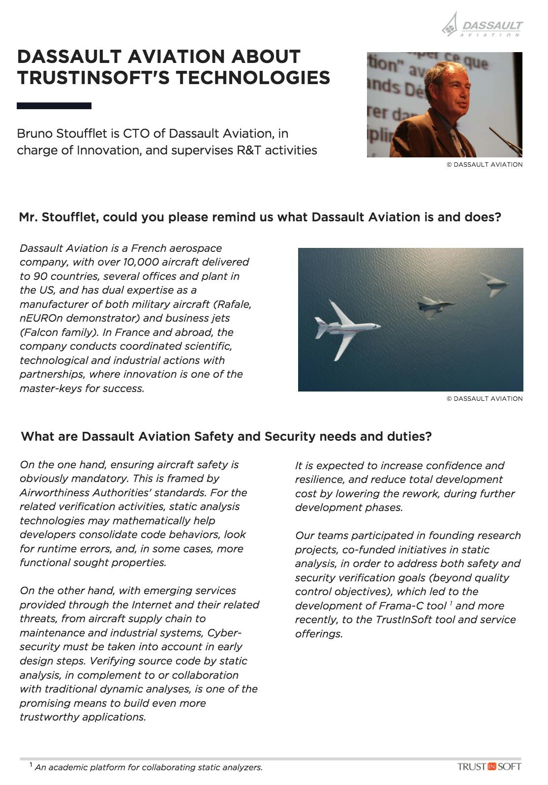 dassault aviation interview TrustInSoft