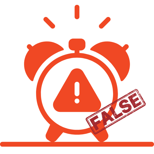 False alarm red