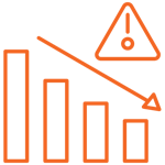 Decrease risk icon