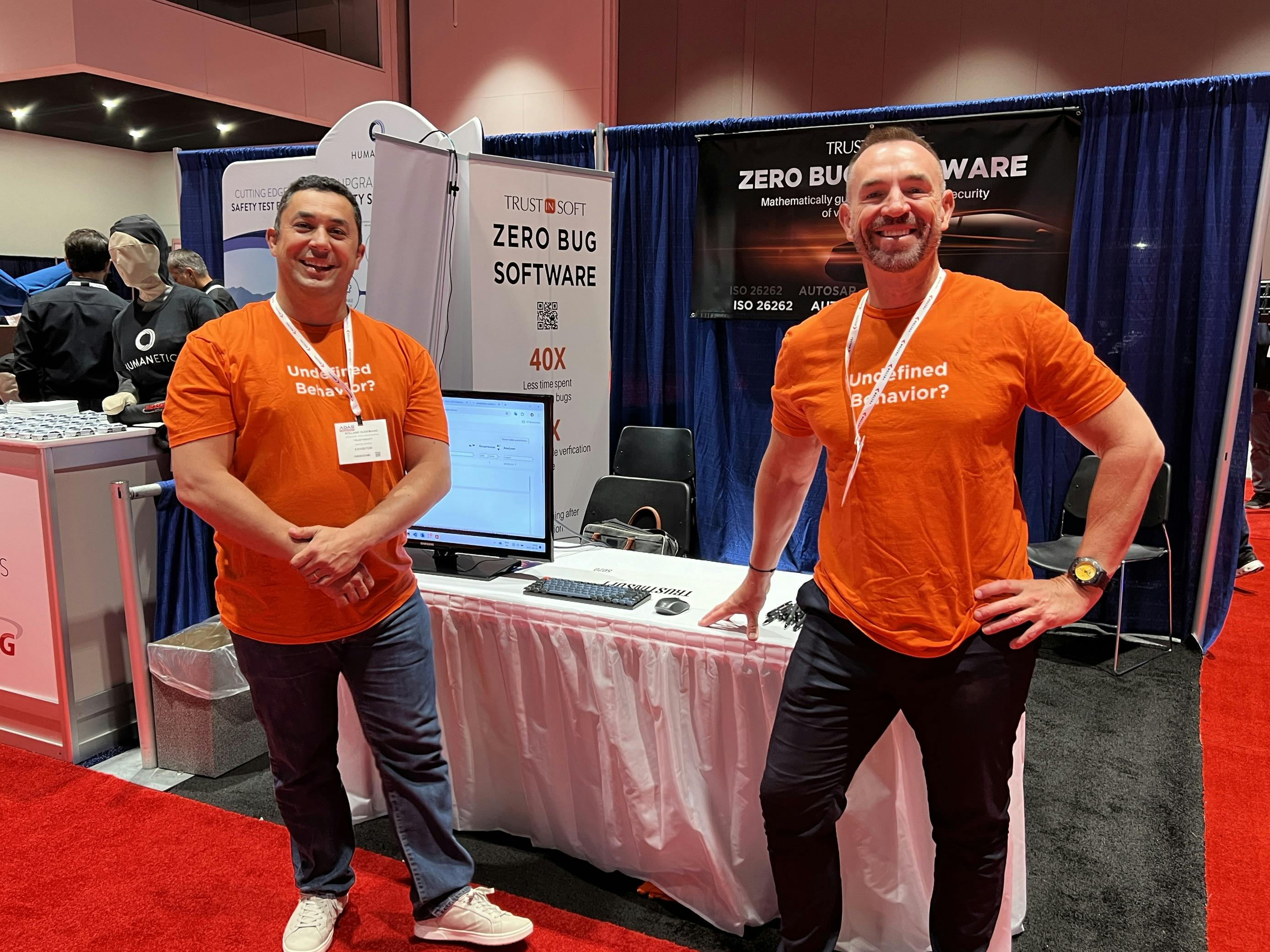 TrustInSoft team at booth 5020 at ADAS California event 2024