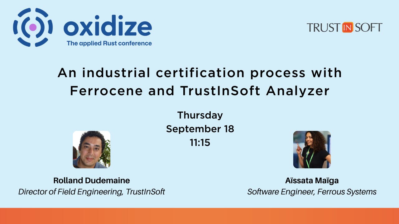 TrustInSoft at Oxidize