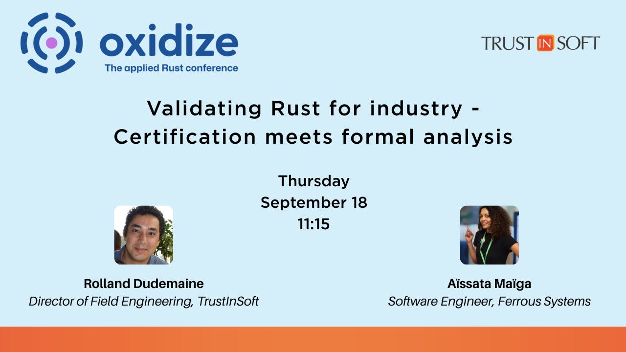 TrustInSoft at Oxidize