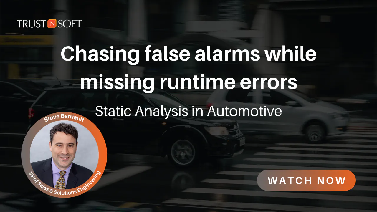 Static analysis in automotive