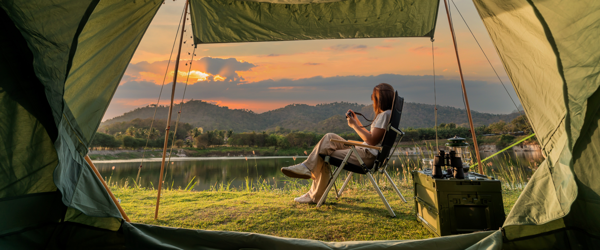 Solo camping as a woman.