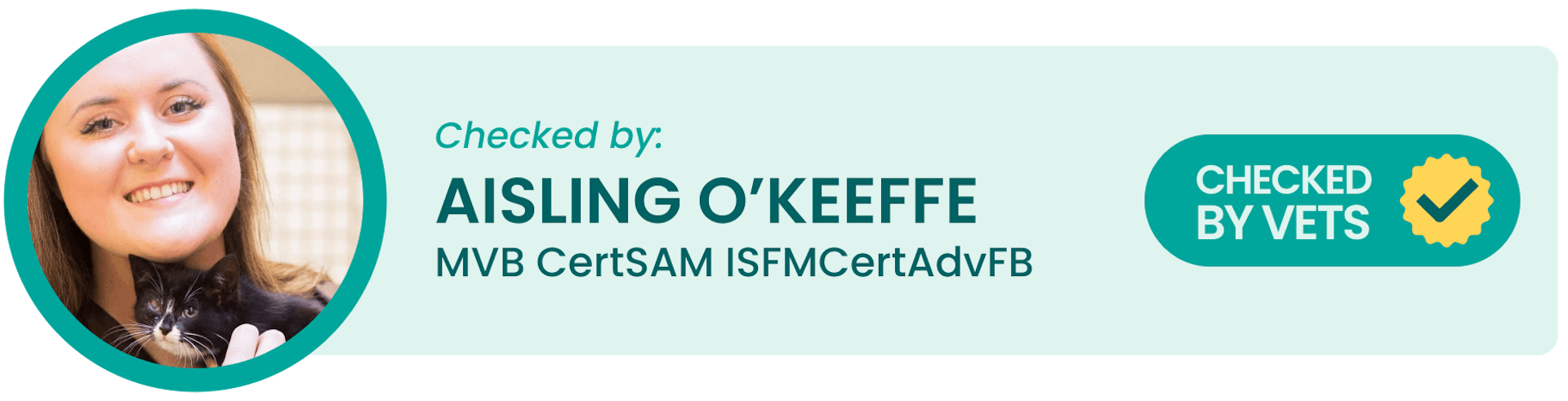 Checked by: Aisling O'Keeffe MVB CertSAM ISFMCertAdvFB