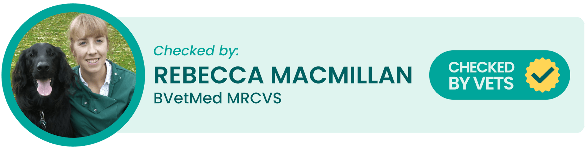 Checked by: Rebecca MacMillan, BVetMed MRCVS
