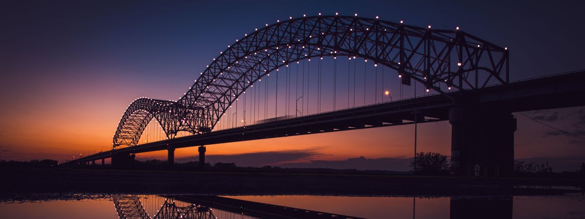 Memphis/Arkansas bridge, Memphis, TN, USA