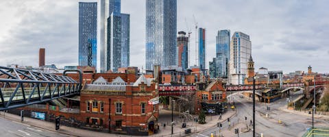 Manchester Deansgate panorama