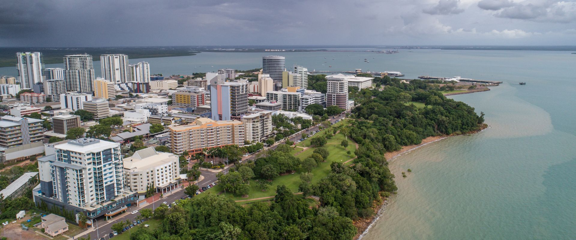Darwin skyline during wet season