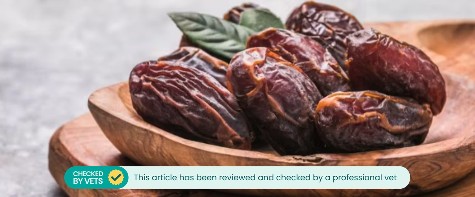 Wooden dish of medjool dates