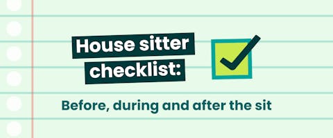 House sitter checklist graphic blog header