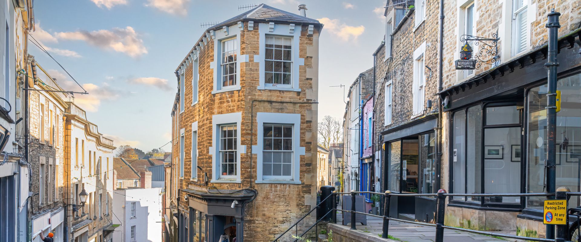 Catherine Hill in Frome, Somerset, England