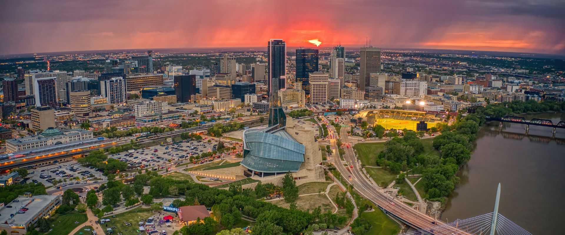 Aerial view of Winnipeg, Manitoba