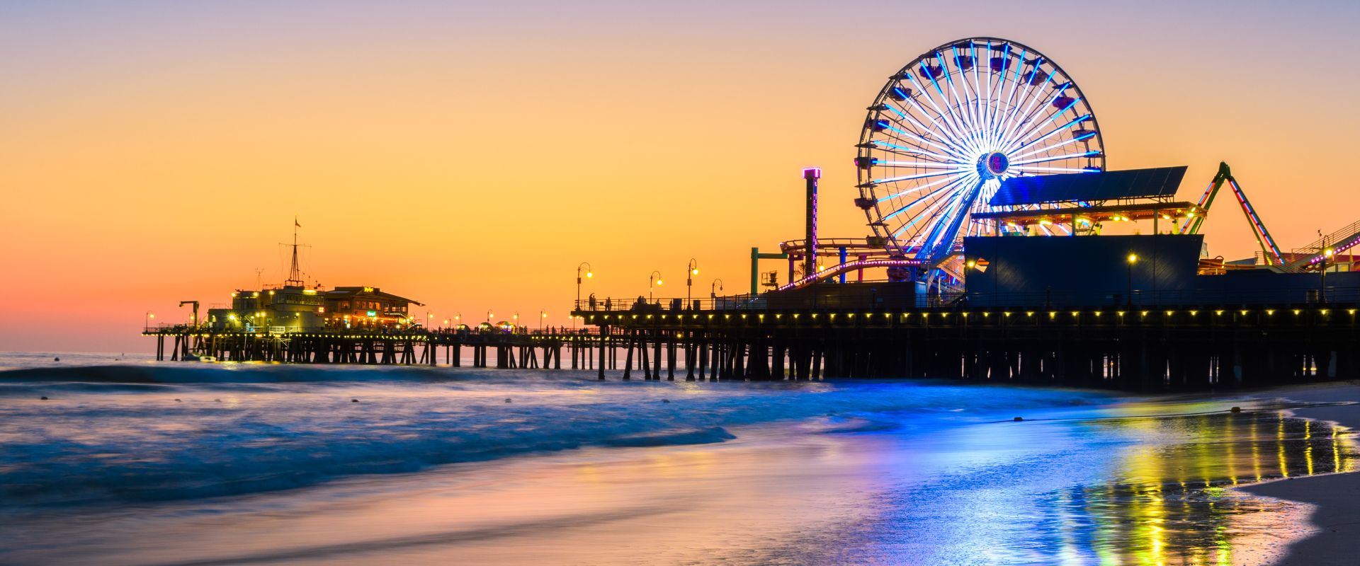 Santa Monica at sunset