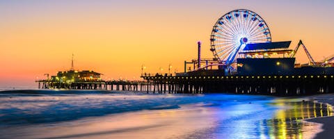 Santa Monica at sunset