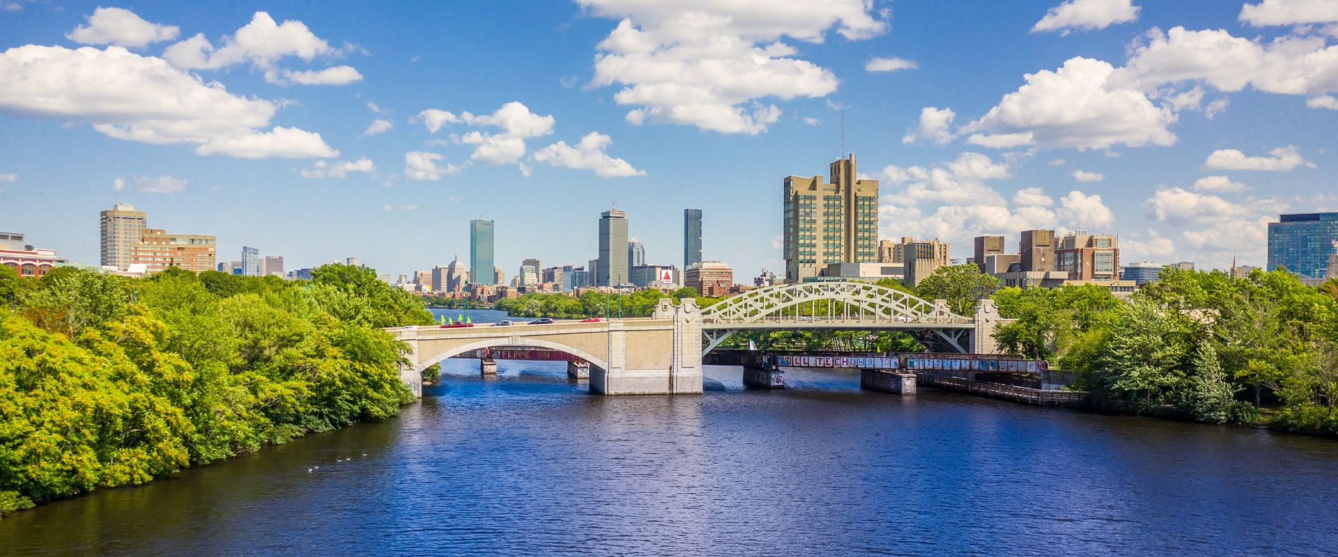 Cambridge MA over Charles River