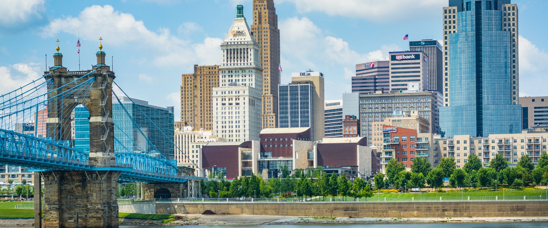 Cincinnati skyline and bridge