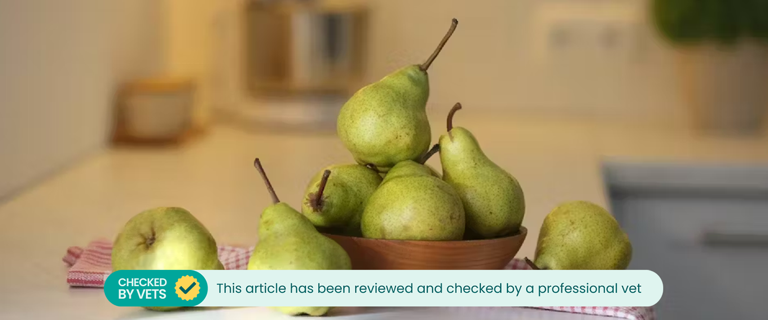 Pears on a kitchen side