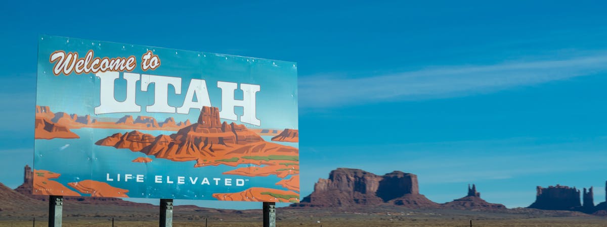 Utah sign, Utah, United States