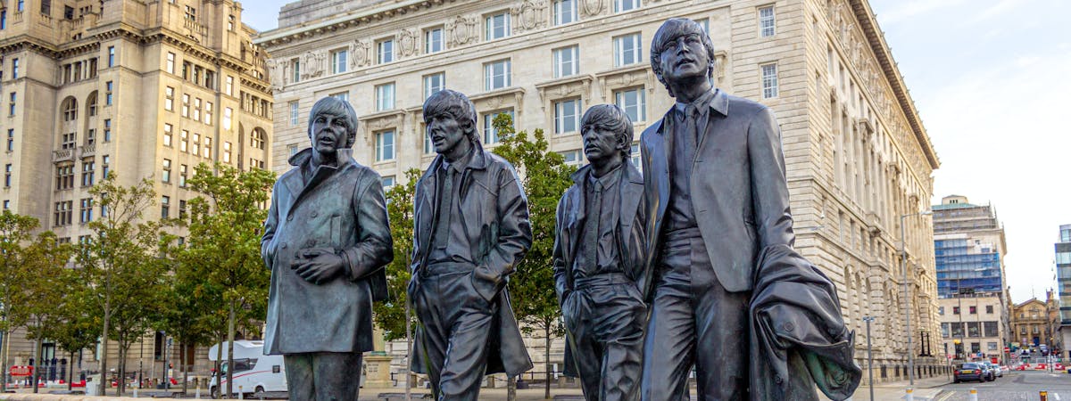 The Beatles statue, Liverpool, UK
