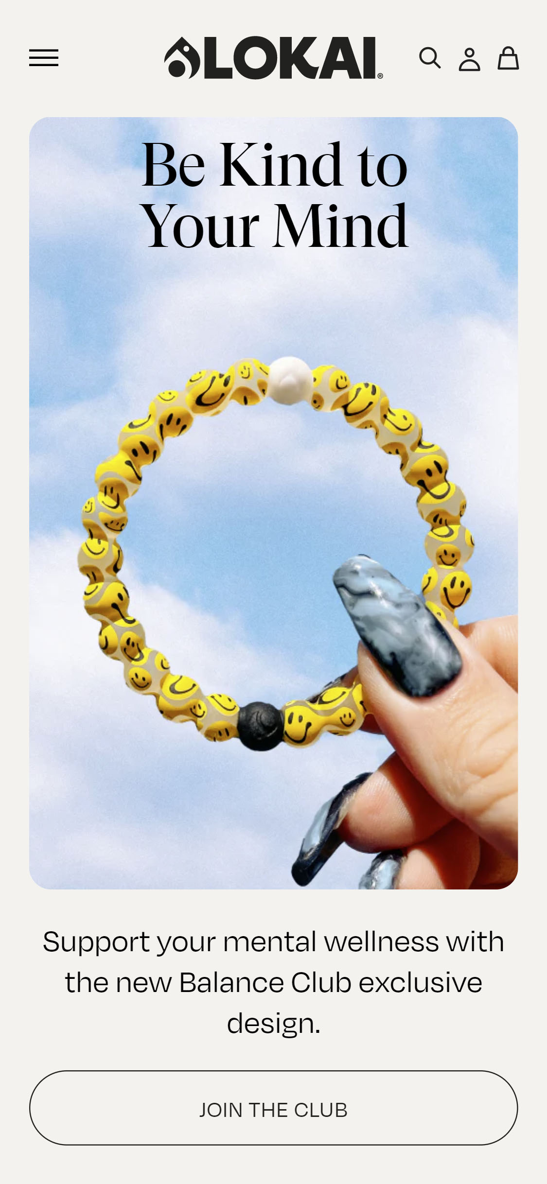 Lokai Website (Mobile View)