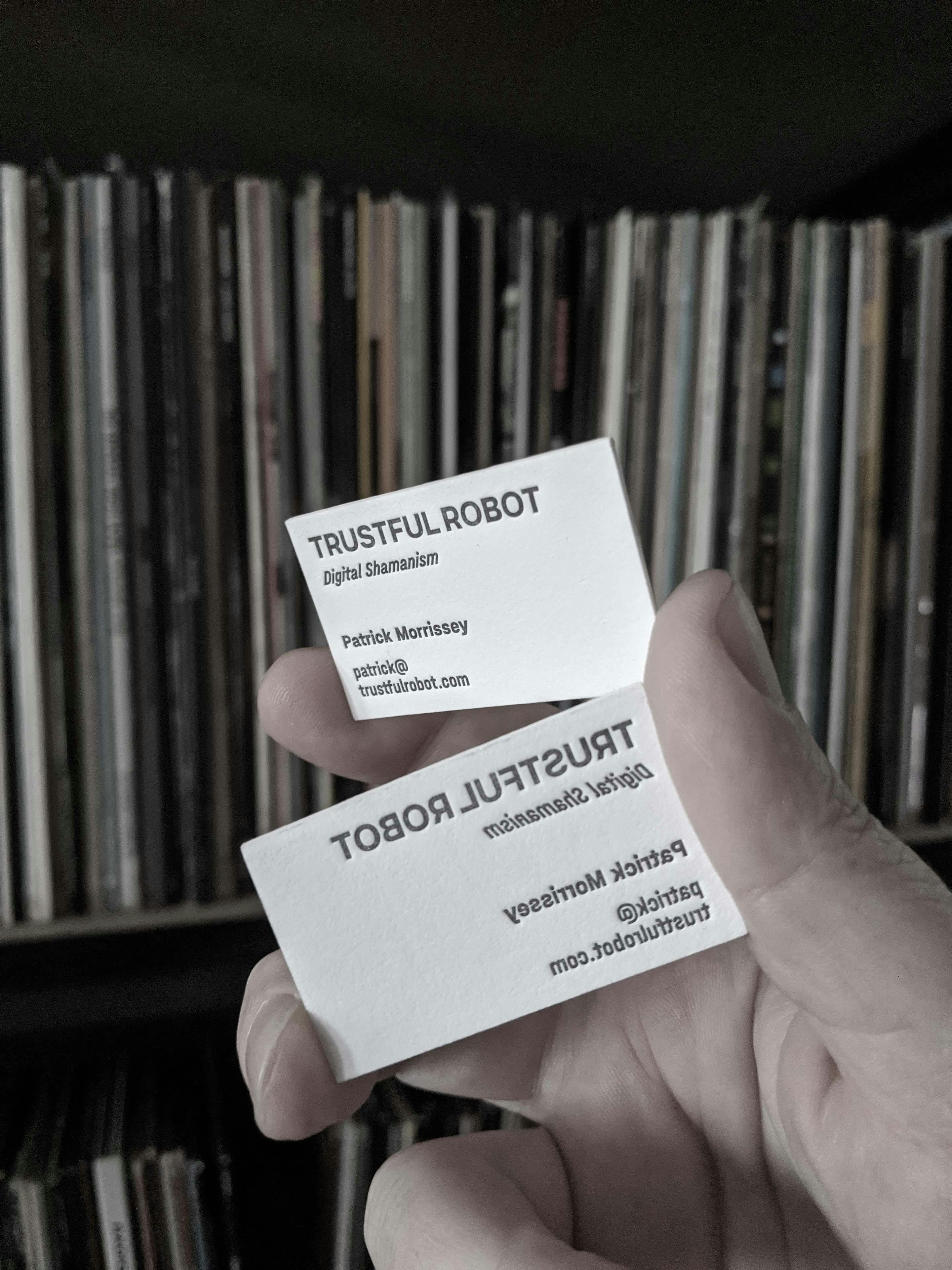 Trustful Robot Business Cards