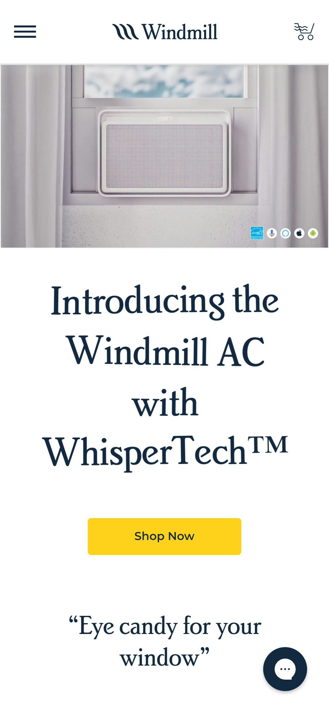 Windmill Air Website (Mobile View)