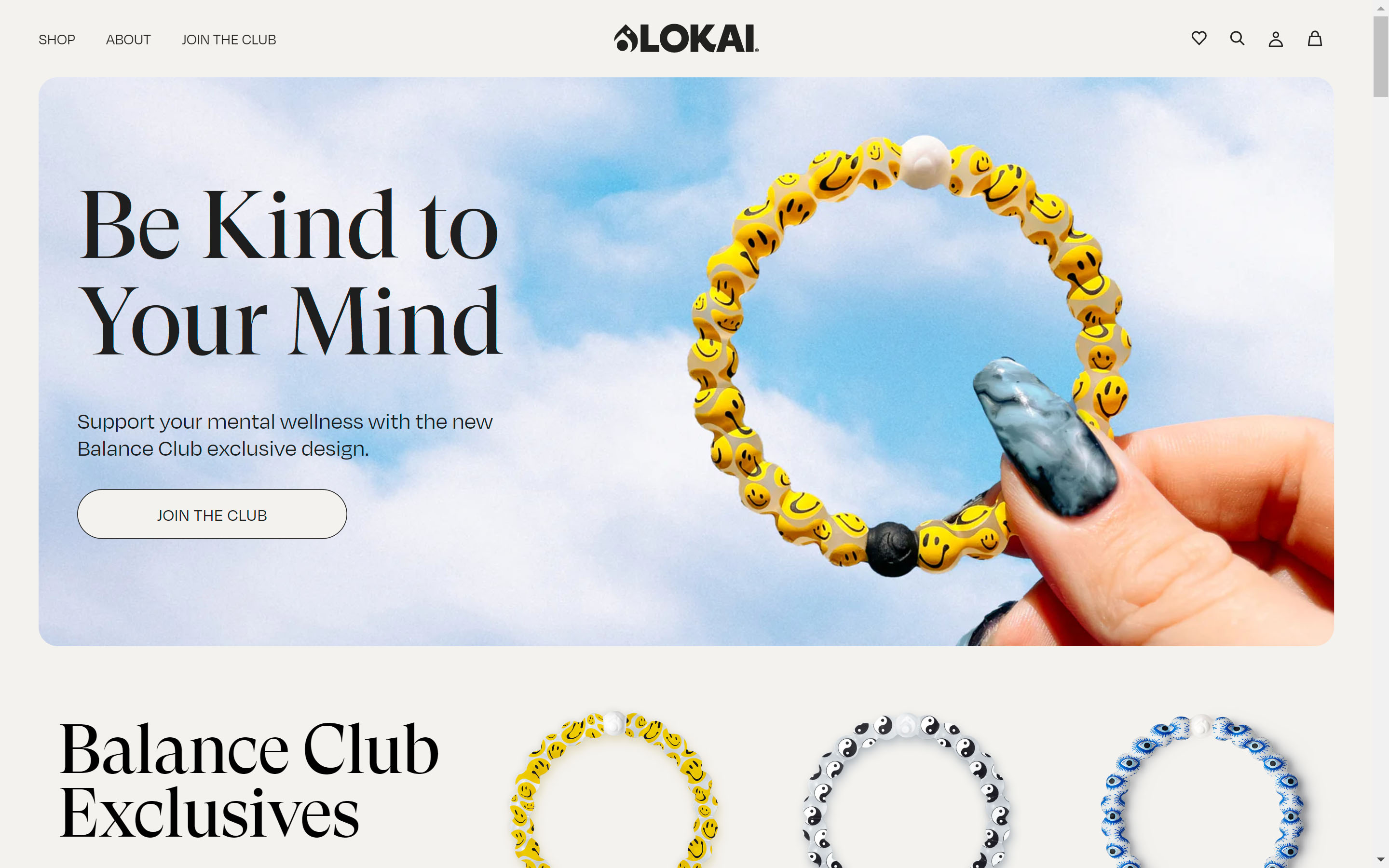 Lokai Website (Desktop View)