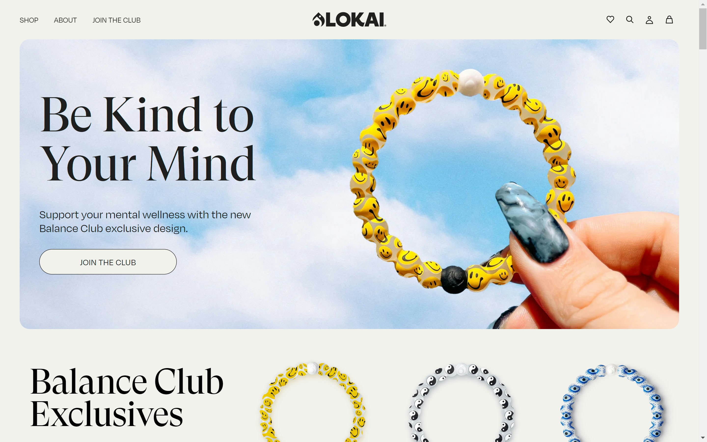 Lokai Website (Desktop View)