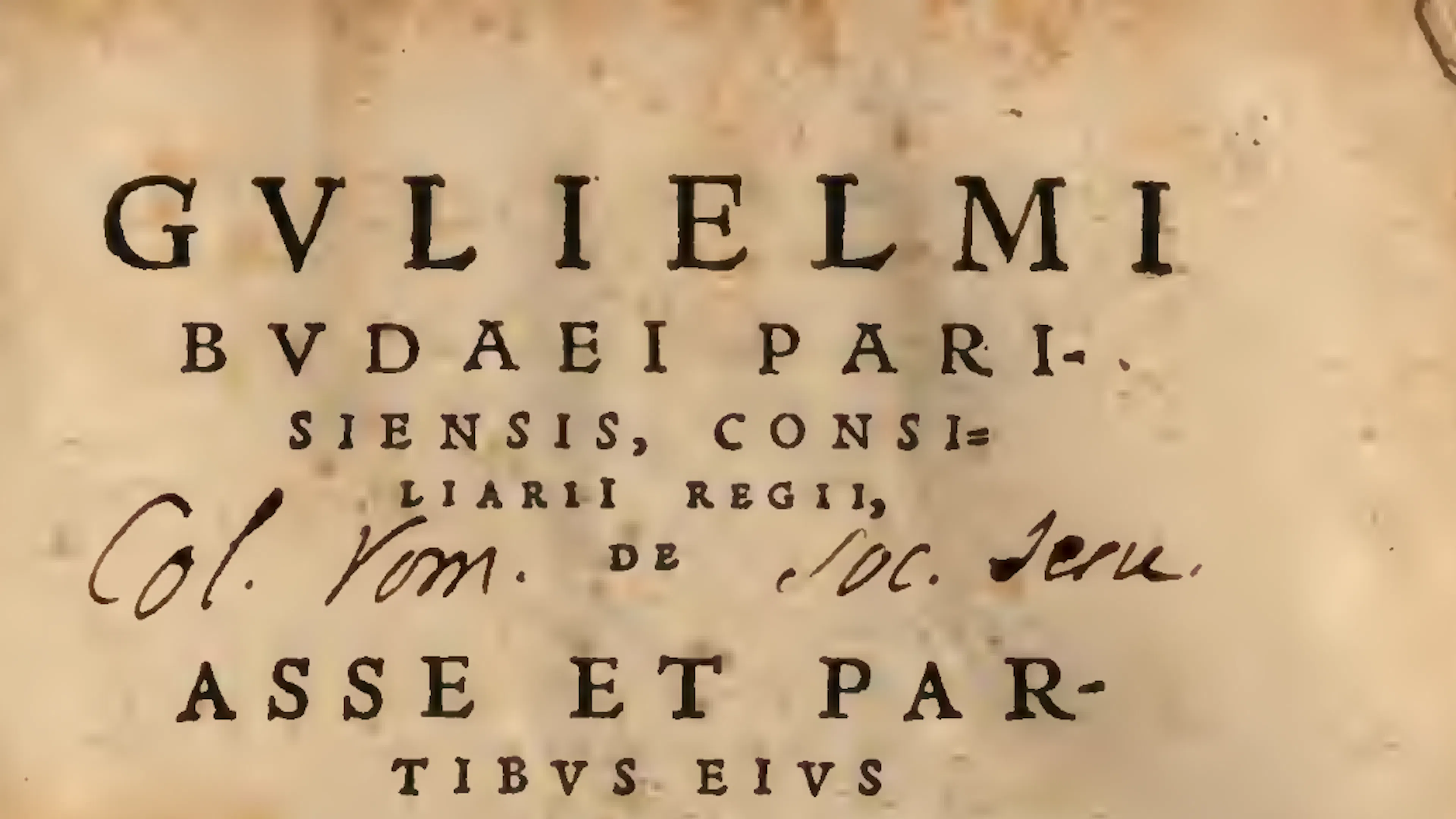 The Baker Summoned to the Study: Guillaume Budé's On the As and Its Parts: Five Books on Roman Coinage, Weights, and Measures