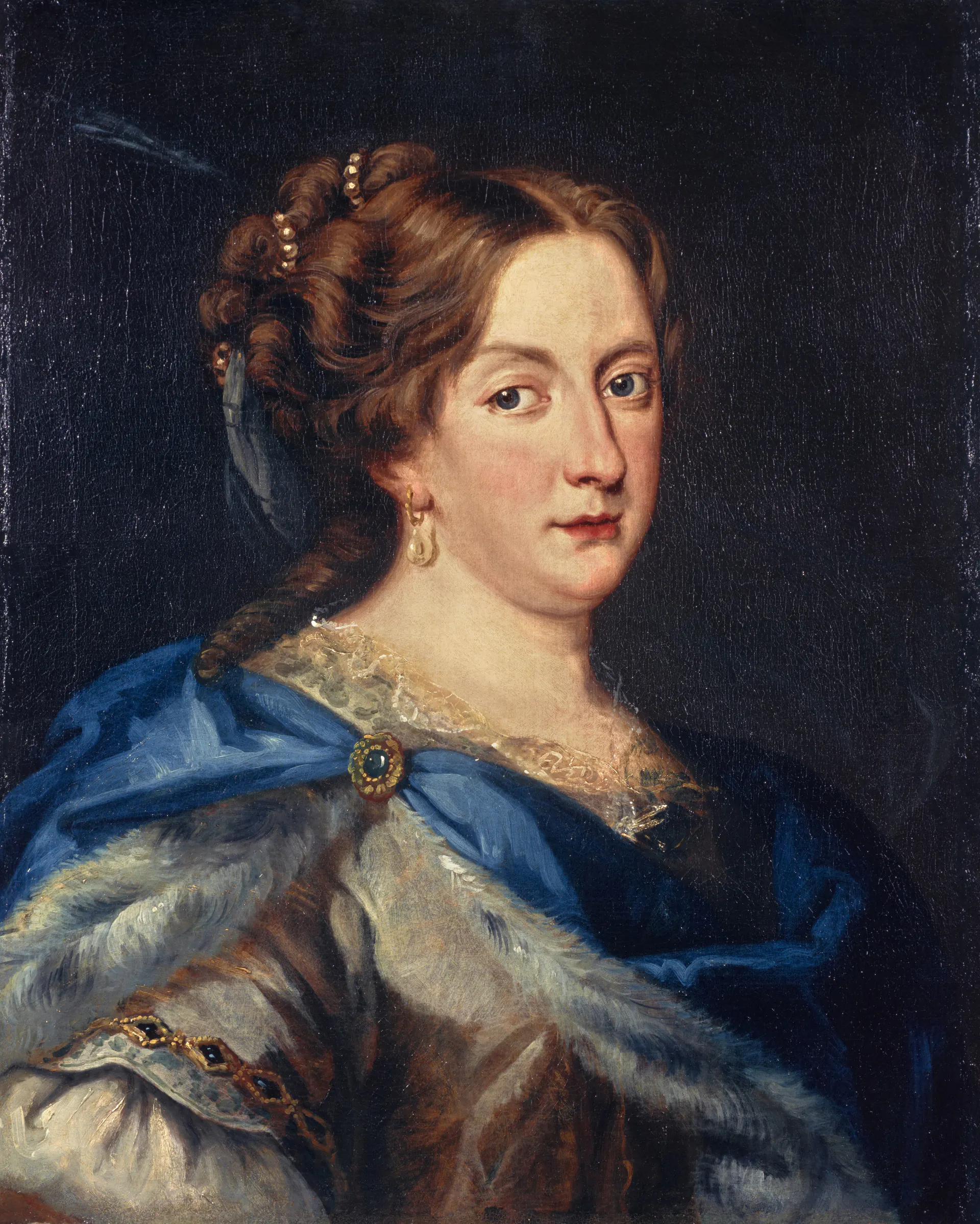 Jacob Ferdinand Voet's court portrait of Queen Christina of Sweden.