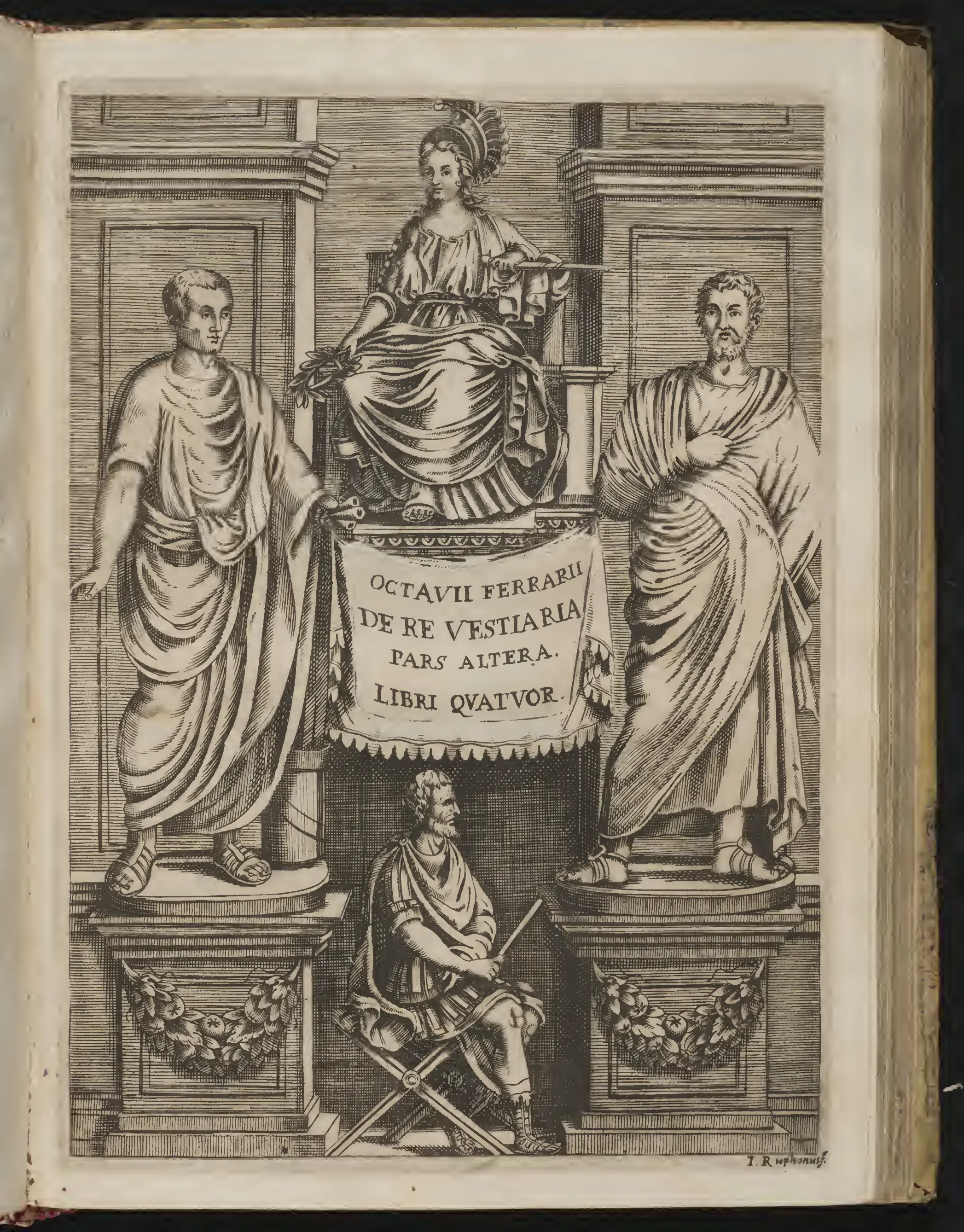 The engraved title page to Ferrari's Pars Altera.