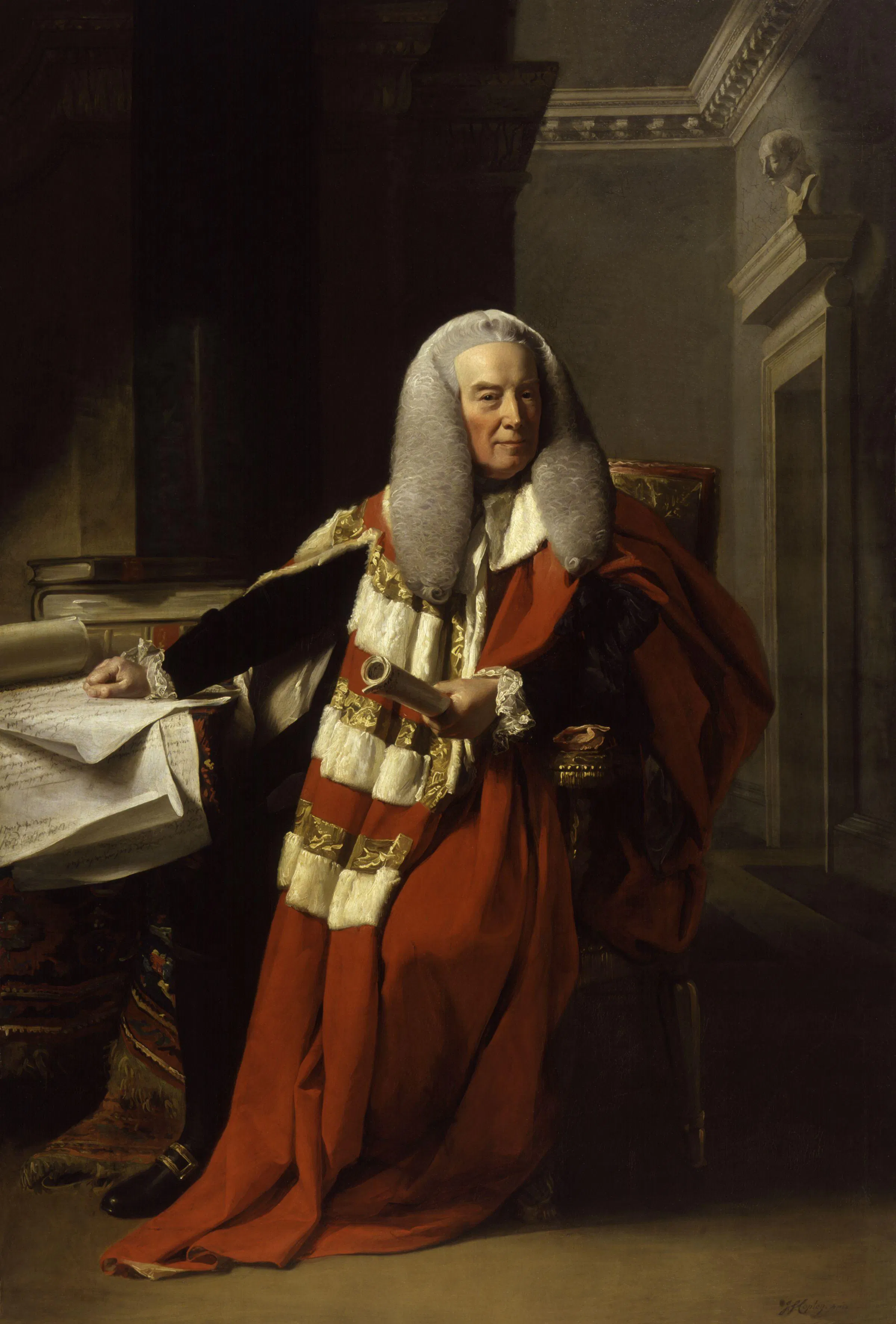 John Singleton Copley's portrait of William Murray, 1st Earl of Mansfield.