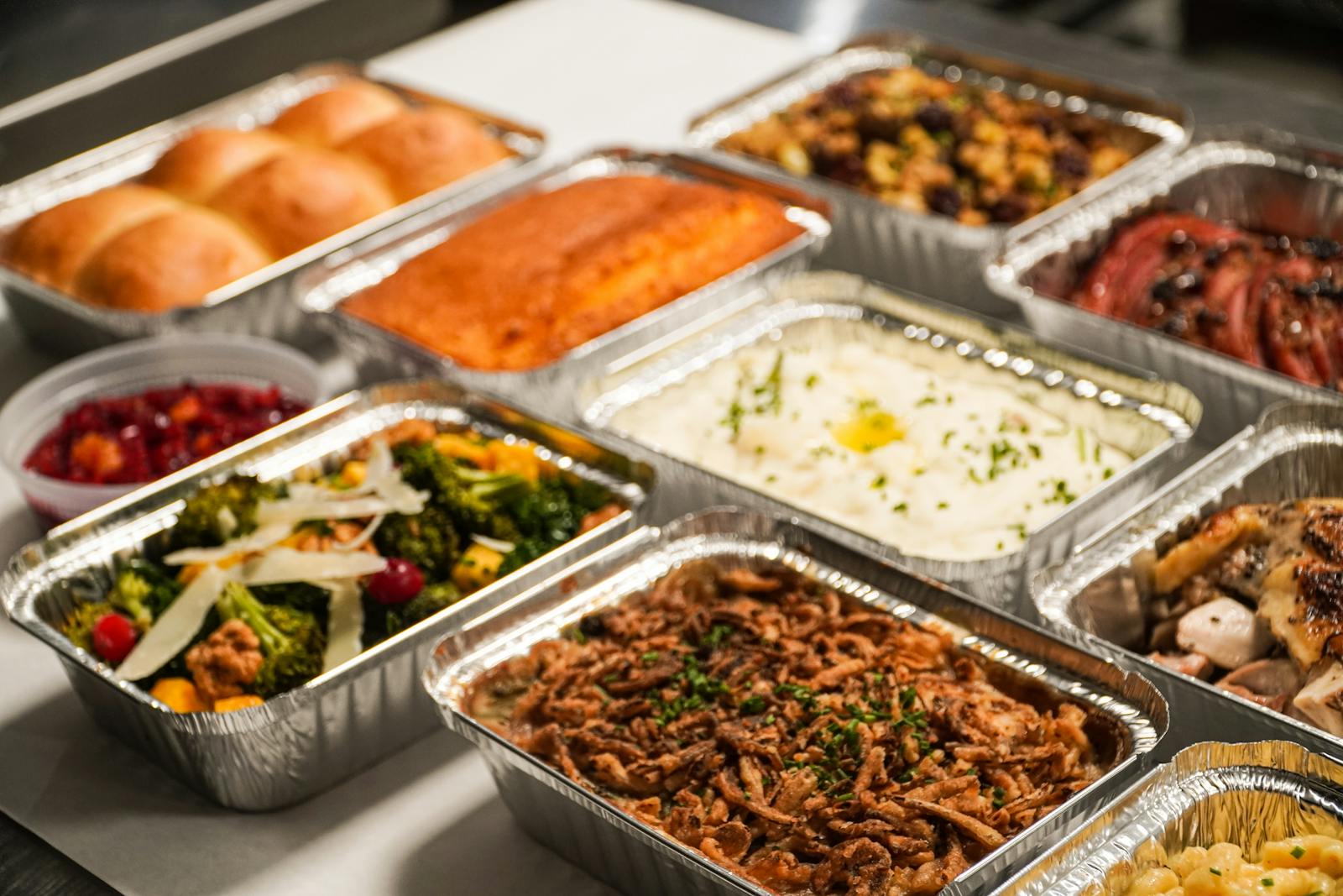 Several take-out holiday dinners.