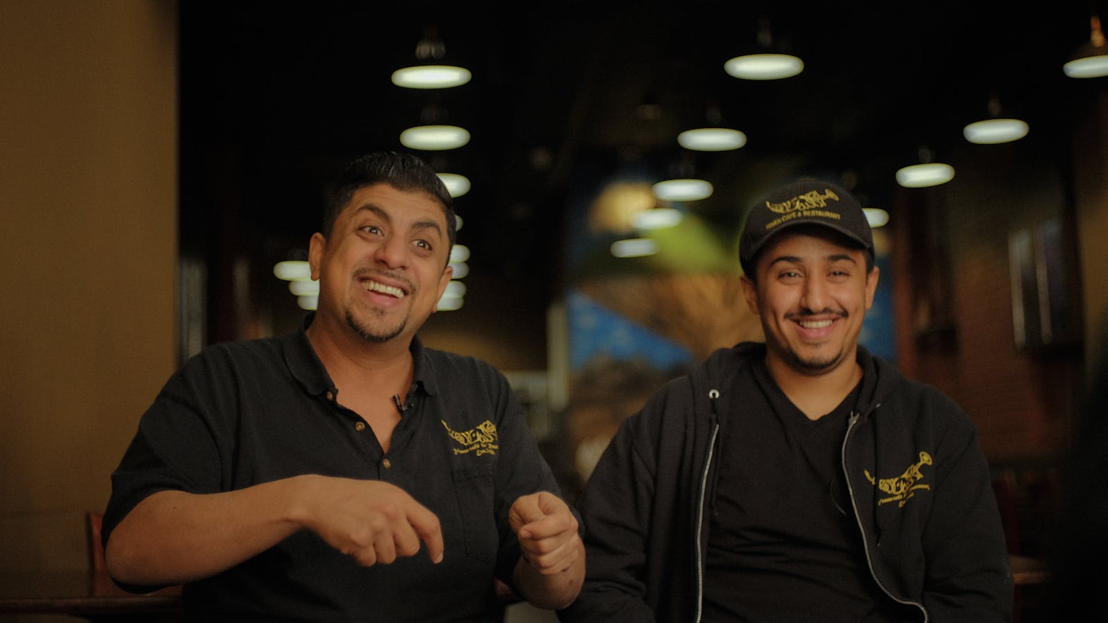 Ali and Sid, owners of Yemen Cafe in New York City.
