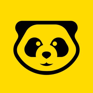 Yellow and black HungryPanda logo