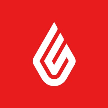 Red and white Lightspeed logo
