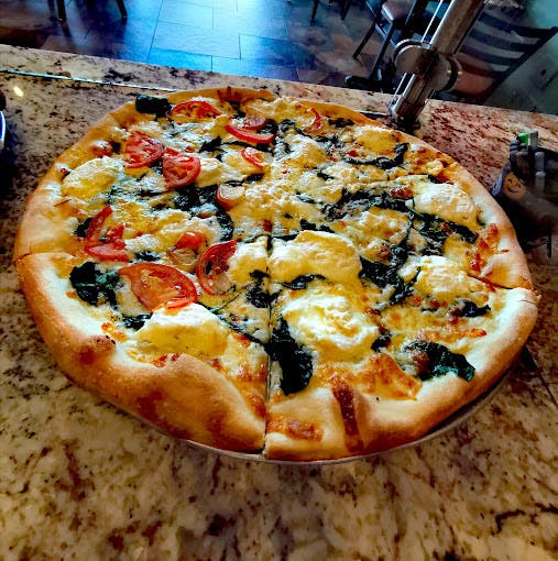 A pizza from Amore Pizzeria.