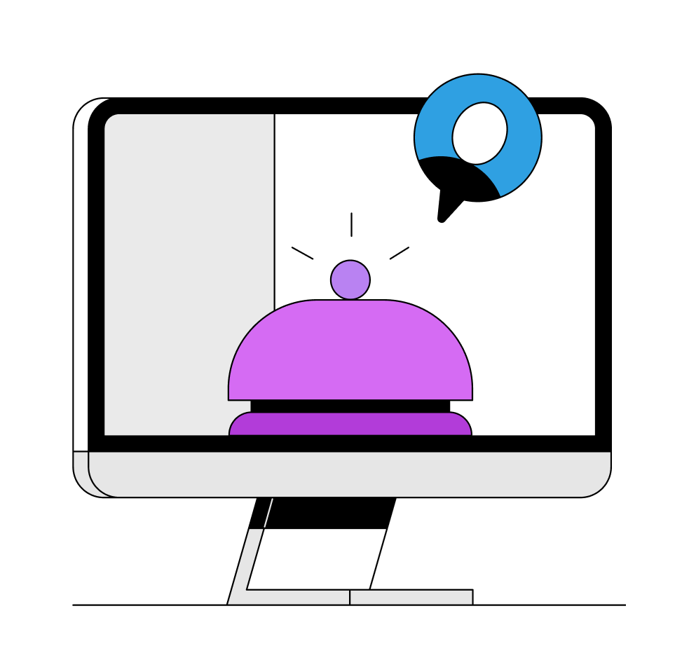 An Otter Online Ordering illustration.