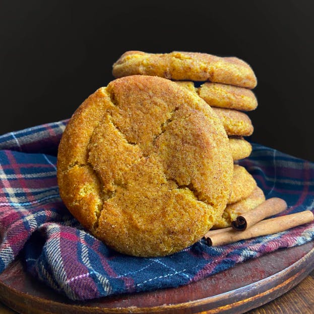 Image of a stack of Snickerdoodles from Midnight Cookie Co.