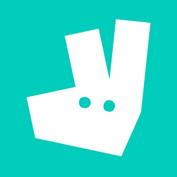 Teal and white Deliveroo logo