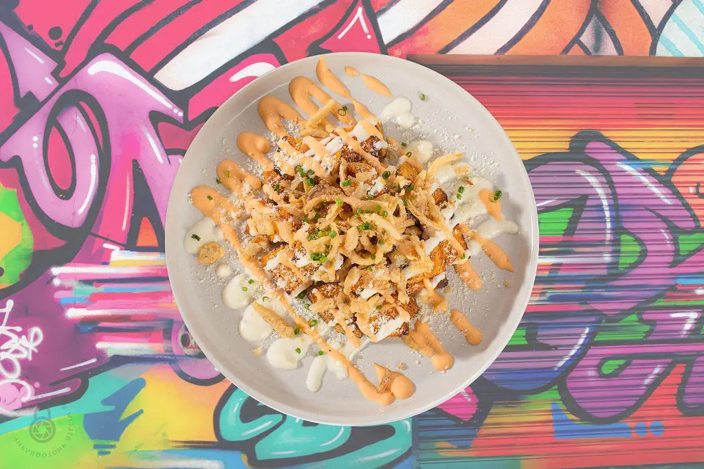 A rice bowl from BONYARD in Montreal.