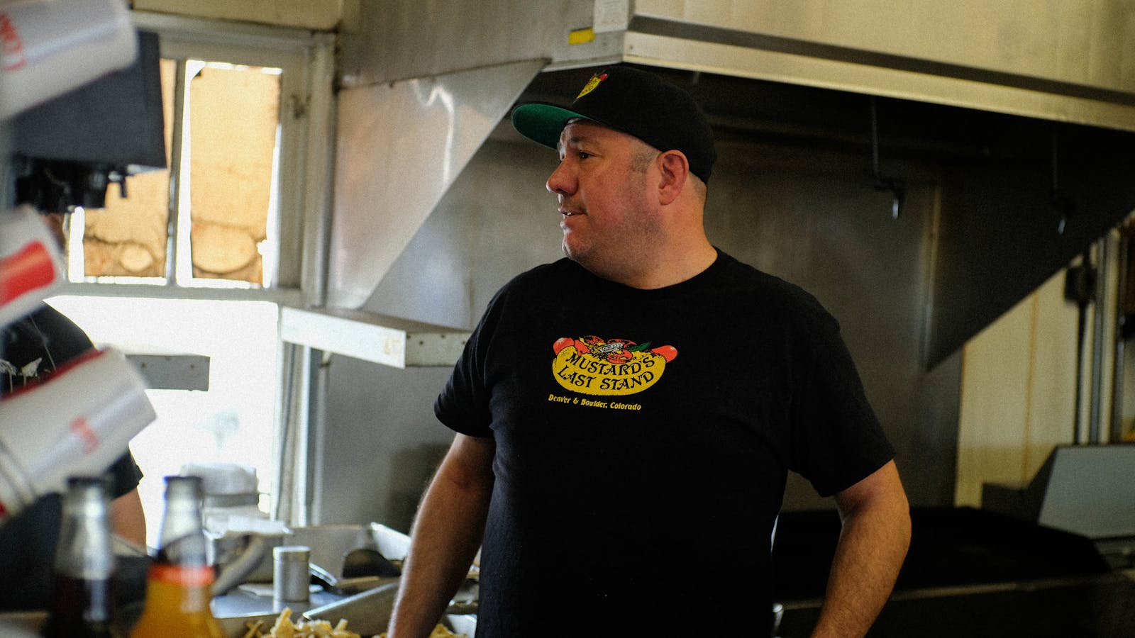 Dave Goodhart, co-owner of Mustard's Last Stand in Denver, Colorado. 