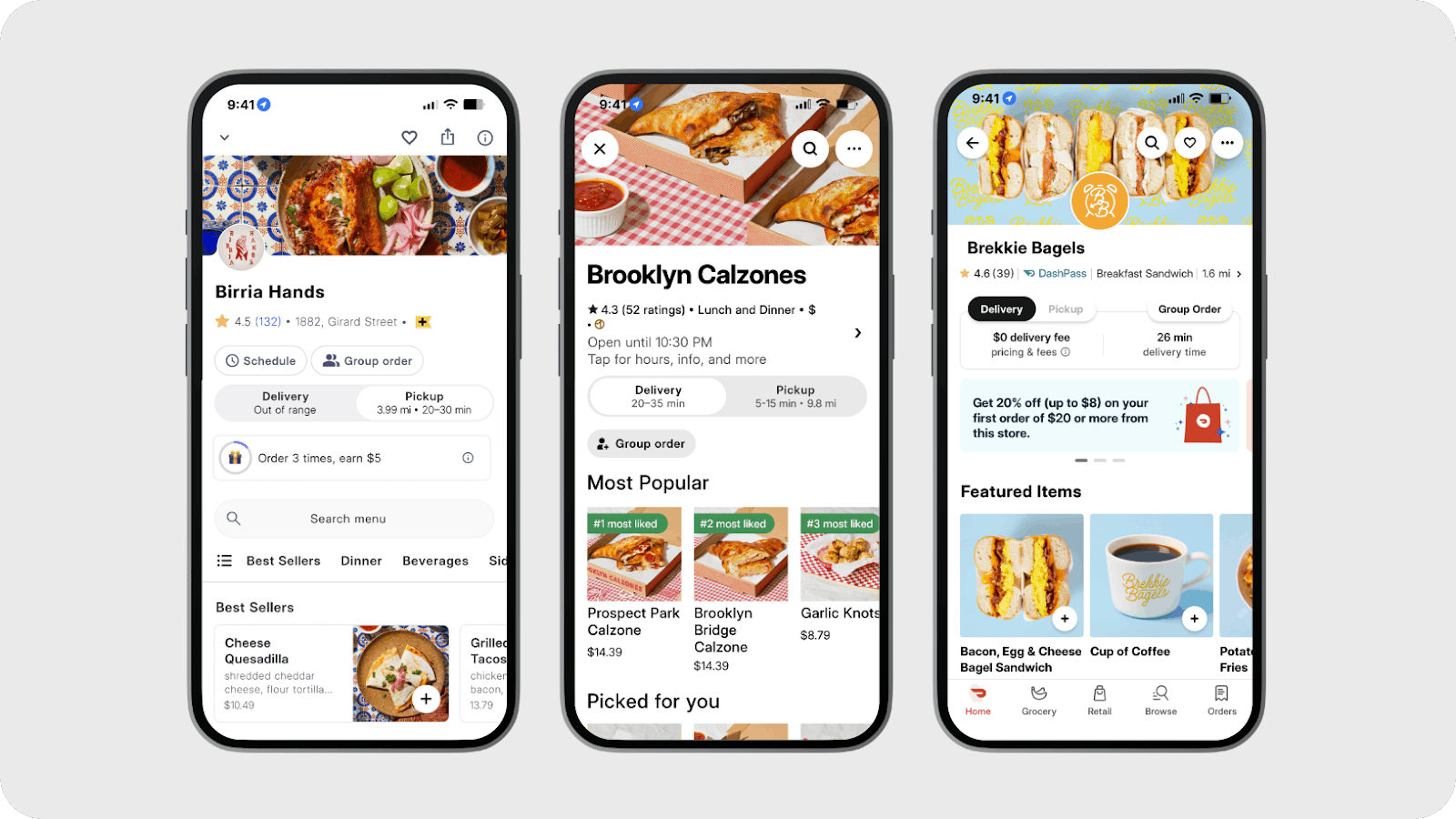 Various top restaurant delivery platforms.