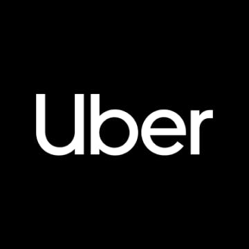 Black and white Uber Direct logo