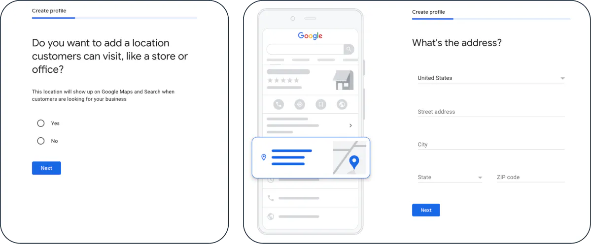 Image of how to add your location to your restaurant's Google Business profile