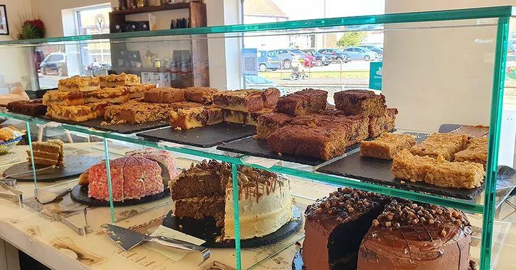 Image of pastries and cakes on the counter