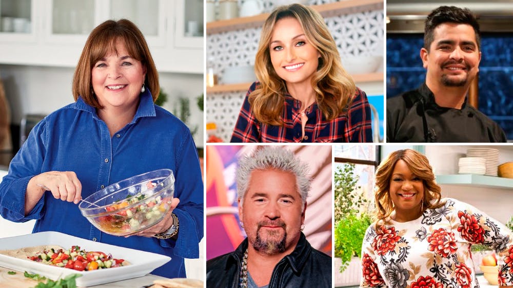 Several hosts from the Food Network. 